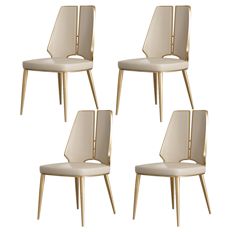 Designer Style Sintered Stone Dining Set Rectangle 1/4/7 Pieces Dining Table with Chairs 4 White Chairs Clearhalo 'Dining Room Sets' 'Dining Tables & Seating' 'dining_room_set' 'furn' 'furn_dining_room_set' 'Furniture' 'furniture_dining_room_set' 'Kitchen & Dining Furniture' 4852866