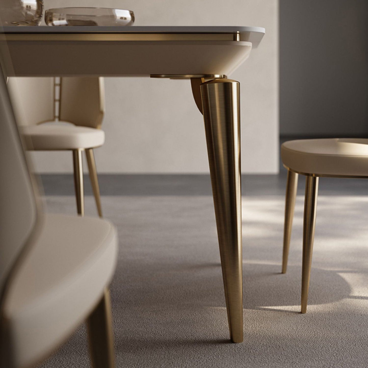 Designer Style Sintered Stone Dining Set Rectangle 1/4/7 Pieces Dining Table with Chairs Clearhalo 'Dining Room Sets' 'Dining Tables & Seating' 'dining_room_set' 'furn' 'furn_dining_room_set' 'Furniture' 'furniture_dining_room_set' 'Kitchen & Dining Furniture' 4852872