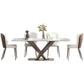 Nordic Sintered Stone Dining Set 1/4/5/7 Pieces Rectangle Dining Table with Chairs Clearhalo 'Dining Room Sets' 'Dining Tables & Seating' 'dining_room_set' 'furn' 'furn_dining_room_set' 'Furniture' 'furniture_dining_room_set' 'Kitchen & Dining Furniture' 4852889
