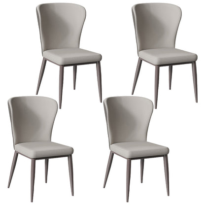 Nordic Glam Rectangle Sintered Stone Dining Table Set 1/4/6/7 Pieces Dining Set 4 Beige Chairs Clearhalo 'Dining Room Sets' 'Dining Tables & Seating' 'dining_room_set' 'furn' 'furn_dining_room_set' 'Furniture' 'furniture_dining_room_set' 'Kitchen & Dining Furniture' 4852897