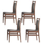 Modern Sintered Stone Top Dining Set 1/4/5/7 Pieces Walnut Dining Table with Chairs 4 Grey Chairs Clearhalo 'Dining Room Sets' 'Dining Tables & Seating' 'dining_room_set' 'furn' 'furn_dining_room_set' 'Furniture' 'furniture_dining_room_set' 'Kitchen & Dining Furniture' 4852944