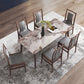 Modern Sintered Stone Top Dining Set 1/4/5/7 Pieces Walnut Dining Table with Chairs Clearhalo 'Dining Room Sets' 'Dining Tables & Seating' 'dining_room_set' 'furn' 'furn_dining_room_set' 'Furniture' 'furniture_dining_room_set' 'Kitchen & Dining Furniture' 4852950