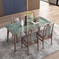 Modern Sintered Stone Top Dining Set 1/4/5/7 Pieces Walnut Dining Table with Chairs Clearhalo 'Dining Room Sets' 'Dining Tables & Seating' 'dining_room_set' 'furn' 'furn_dining_room_set' 'Furniture' 'furniture_dining_room_set' 'Kitchen & Dining Furniture' 4852952