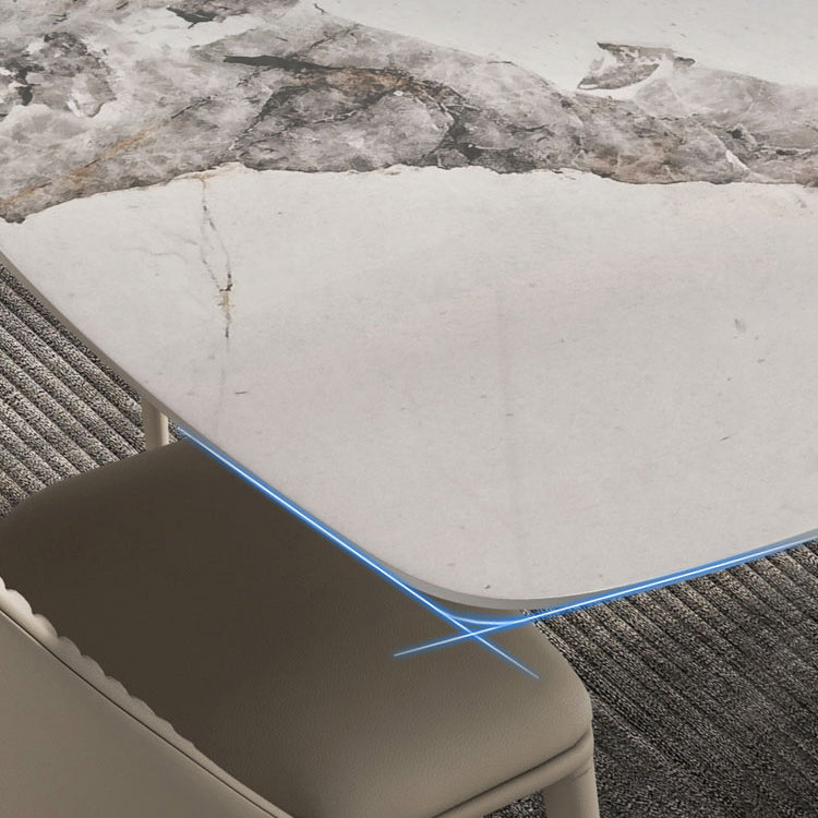 Scandinavian Style Sintered Stone Dining Table Set 1/4/5/7 Pieces Dining Set for Home Use Clearhalo 'Dining Room Sets' 'Dining Tables & Seating' 'dining_room_set' 'furn' 'furn_dining_room_set' 'Furniture' 'furniture_dining_room_set' 'Kitchen & Dining Furniture' 4852963