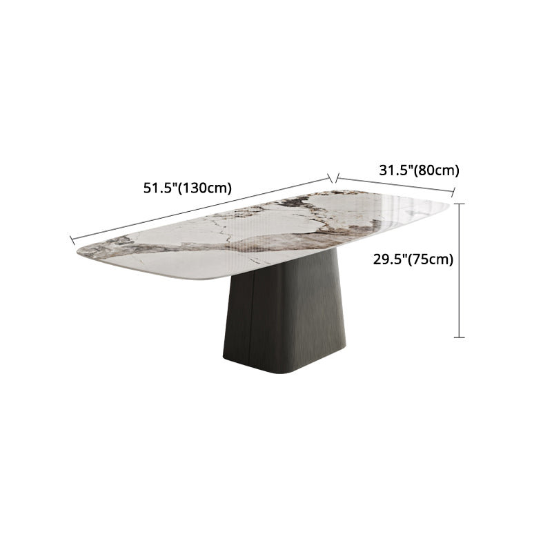 Scandinavian Style Sintered Stone Dining Table Set 1/4/5/7 Pieces Dining Set for Home Use Clearhalo 'Dining Room Sets' 'Dining Tables & Seating' 'dining_room_set' 'furn' 'furn_dining_room_set' 'Furniture' 'furniture_dining_room_set' 'Kitchen & Dining Furniture' 4852970