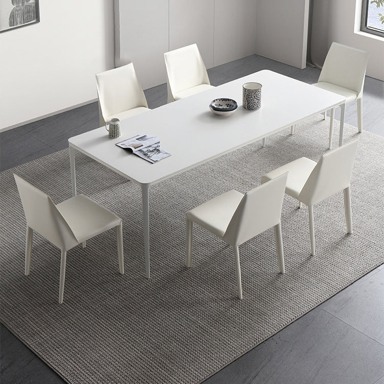 Modern Sintered Stone Dining Table Set 1/2/4/5/6/7 Pieces Dining Set for Home Use Clearhalo 'Dining Room Sets' 'Dining Tables & Seating' 'dining_room_set' 'furn' 'furn_dining_room_set' 'Furniture' 'furniture_dining_room_set' 'Kitchen & Dining Furniture' 4852985