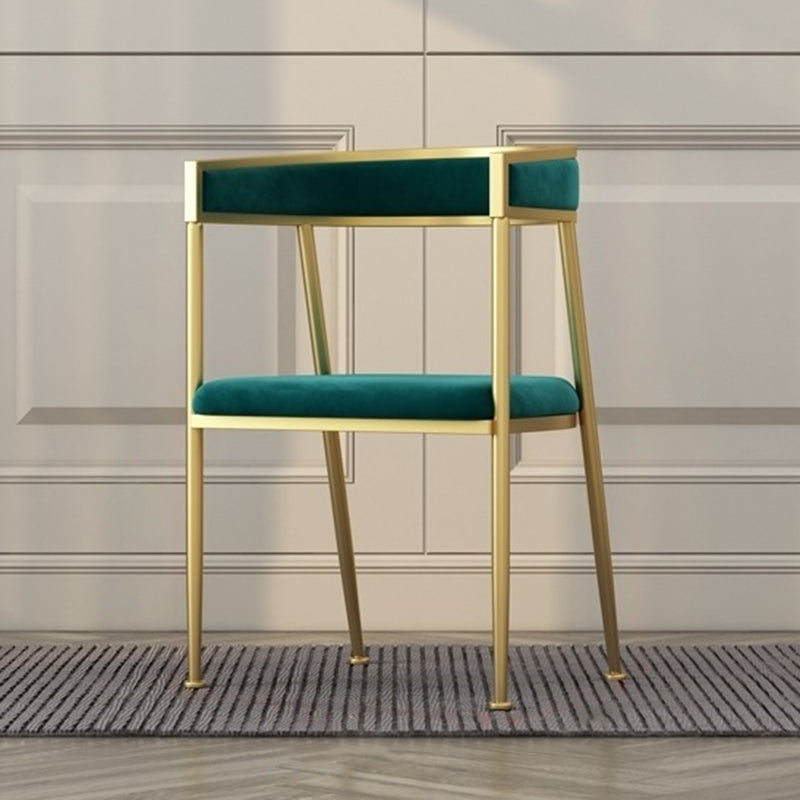 Glam Style Sintered Stone Dining Set 1/3 Pieces Dining Set for Dining Areas 1 Green Chair Clearhalo 'Dining Room Sets' 'Dining Tables & Seating' 'dining_room_set' 'furn' 'furn_dining_room_set' 'Furniture' 'furniture_dining_room_set' 'Kitchen & Dining Furniture' 4853080