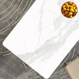 Modern Style Sintered Stone Dining Table Set 1/4/5/7 Pieces Dining Set for Kitchen Clearhalo 'Dining Room Sets' 'Dining Tables & Seating' 'dining_room_set' 'furn' 'furn_dining_room_set' 'Furniture' 'furniture_dining_room_set' 'Kitchen & Dining Furniture' 4853094