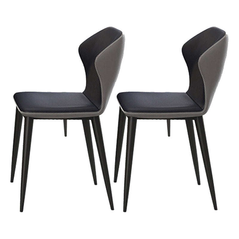 Glam Style Sintered Stone Dining Set 1/2/6/7 Pieces Dining Set for Dining Areas 2 Blue Chairs Clearhalo 'Dining Room Sets' 'Dining Tables & Seating' 'dining_room_set' 'furn' 'furn_dining_room_set' 'Furniture' 'furniture_dining_room_set' 'Kitchen & Dining Furniture' 4853104