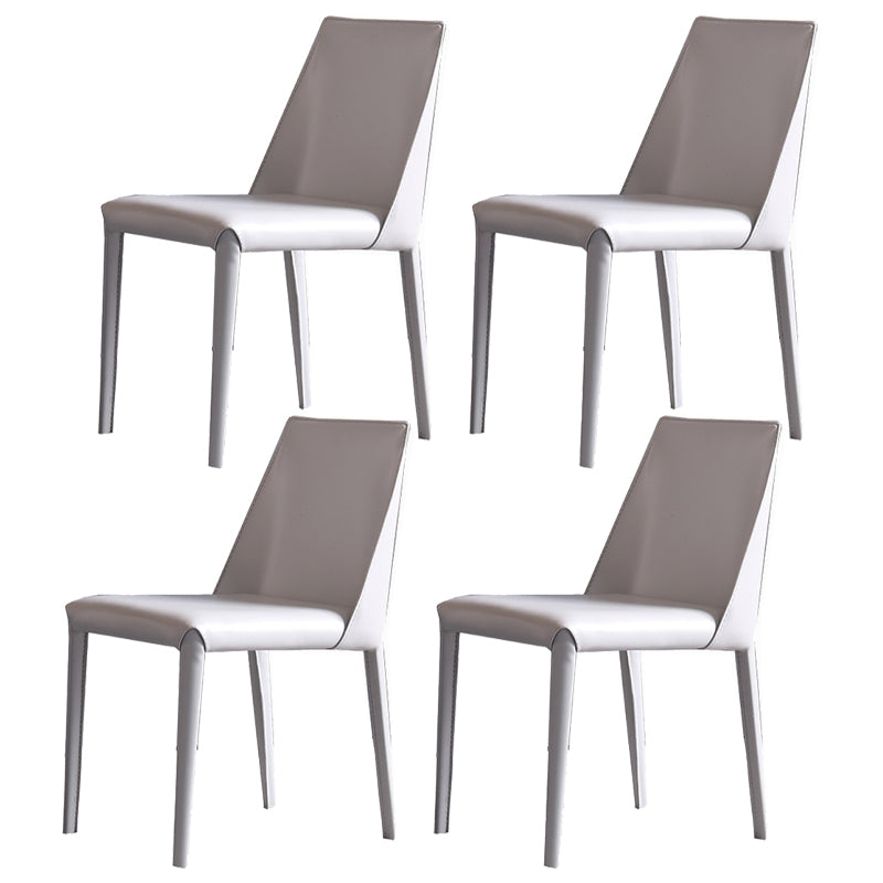 Modern Sintered Stone Dining Table Set 1/4/5/7 Pieces Dining Set for Kitchen 4 White Chairs Clearhalo 'Dining Room Sets' 'Dining Tables & Seating' 'dining_room_set' 'furn' 'furn_dining_room_set' 'Furniture' 'furniture_dining_room_set' 'Kitchen & Dining Furniture' 4853121