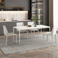 Modern Sintered Stone Dining Table Set 1/4/5/7 Pieces Dining Set for Kitchen Clearhalo 'Dining Room Sets' 'Dining Tables & Seating' 'dining_room_set' 'furn' 'furn_dining_room_set' 'Furniture' 'furniture_dining_room_set' 'Kitchen & Dining Furniture' 4853123