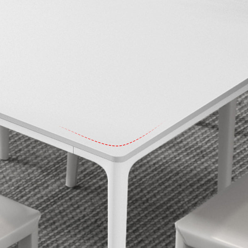 Modern Sintered Stone Dining Table Set 1/4/5/7 Pieces Dining Set for Kitchen Clearhalo 'Dining Room Sets' 'Dining Tables & Seating' 'dining_room_set' 'furn' 'furn_dining_room_set' 'Furniture' 'furniture_dining_room_set' 'Kitchen & Dining Furniture' 4853127