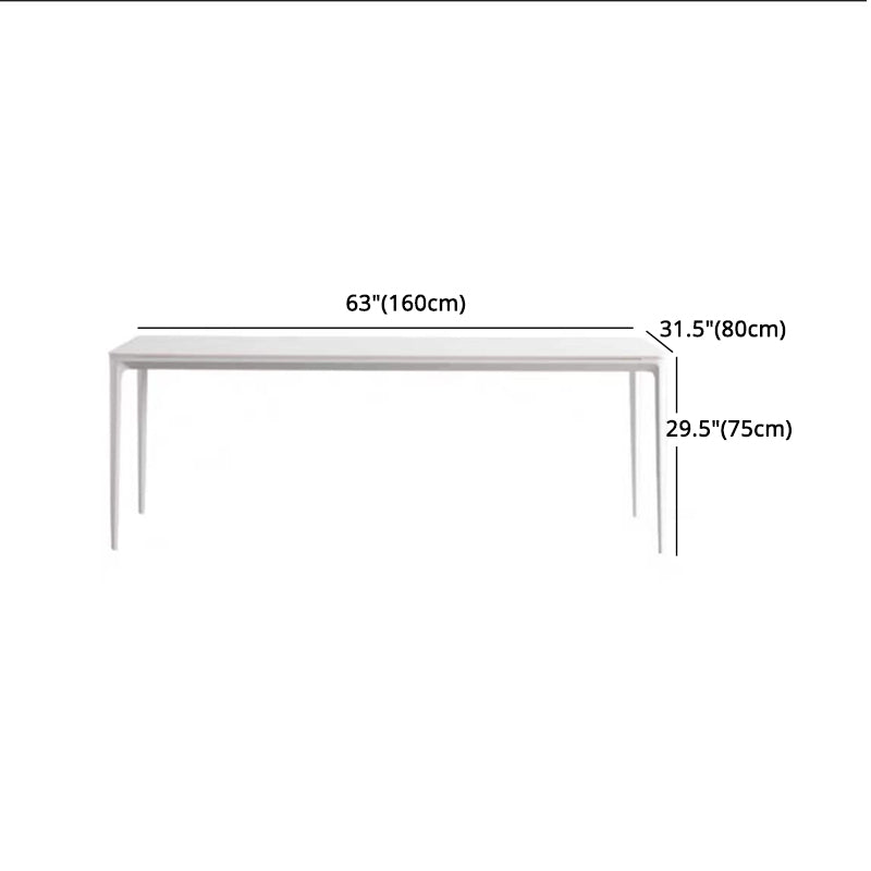 Modern Sintered Stone Dining Table Set 1/4/5/7 Pieces Dining Set for Kitchen Clearhalo 'Dining Room Sets' 'Dining Tables & Seating' 'dining_room_set' 'furn' 'furn_dining_room_set' 'Furniture' 'furniture_dining_room_set' 'Kitchen & Dining Furniture' 4853133