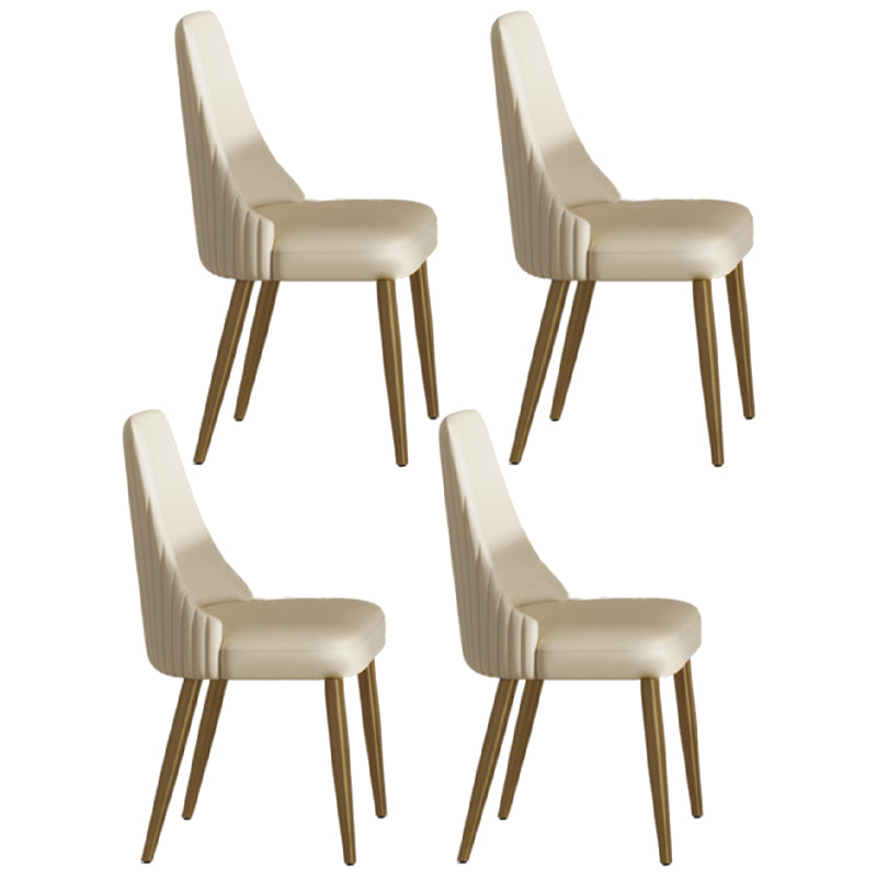 Nordic Sintered Stone Top Dining Set 1/4/5/7 Pieces Rectangle Dining Table with Chairs 4 White Chairs Clearhalo 'Dining Room Sets' 'Dining Tables & Seating' 'dining_room_set' 'furn' 'furn_dining_room_set' 'Furniture' 'furniture_dining_room_set' 'Kitchen & Dining Furniture' 4853152