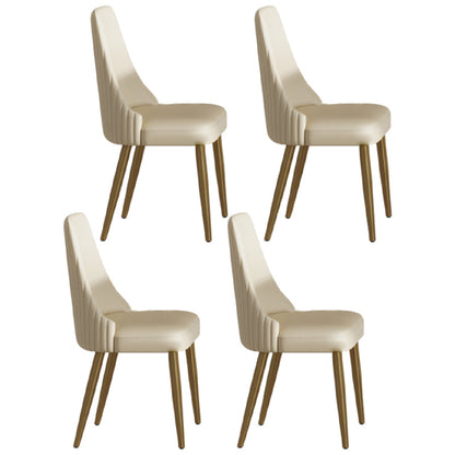 Nordic Sintered Stone Top Dining Set 1/4/5/7 Pieces Rectangle Dining Table with Chairs 4 White Chairs Clearhalo 'Dining Room Sets' 'Dining Tables & Seating' 'dining_room_set' 'furn' 'furn_dining_room_set' 'Furniture' 'furniture_dining_room_set' 'Kitchen & Dining Furniture' 4853152