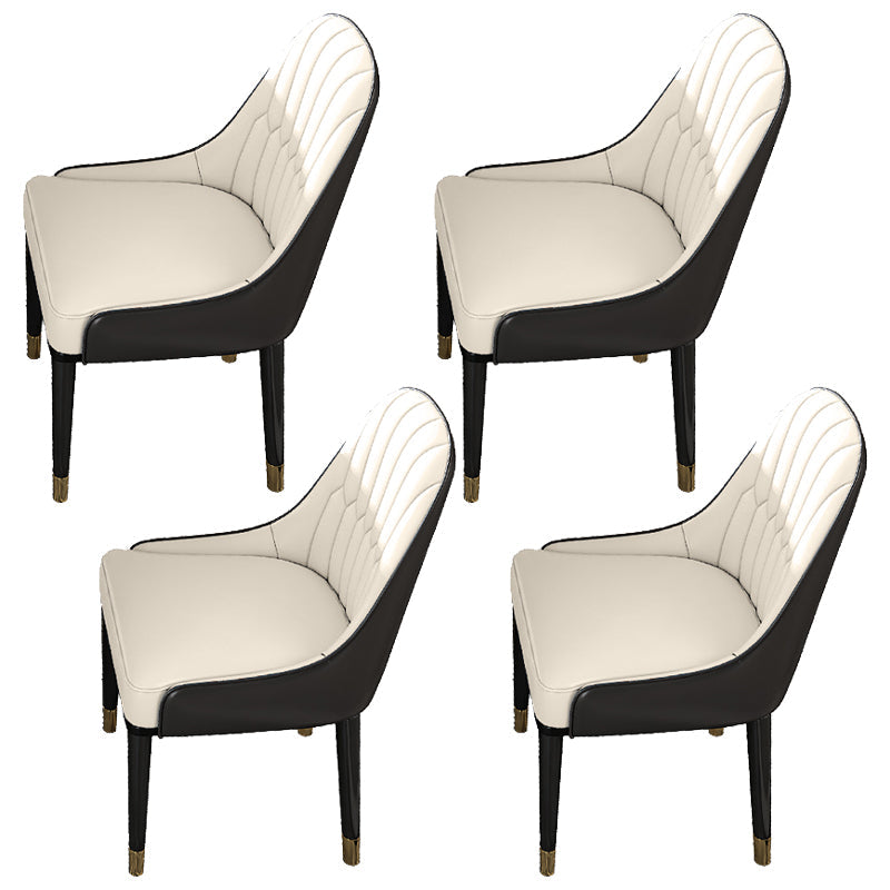 Contemporary Sintered Stone Dining Table Set 1/4/5/6/7 Pieces Dining Set for Home 4 Beige Chairs Clearhalo 'Dining Room Sets' 'Dining Tables & Seating' 'dining_room_set' 'furn' 'furn_dining_room_set' 'Furniture' 'furniture_dining_room_set' 'Kitchen & Dining Furniture' 4853171