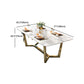 Contemporary Sintered Stone Dining Table Set 1/4/5/6/7 Pieces Dining Set for Home Clearhalo 'Dining Room Sets' 'Dining Tables & Seating' 'dining_room_set' 'furn' 'furn_dining_room_set' 'Furniture' 'furniture_dining_room_set' 'Kitchen & Dining Furniture' 4853186