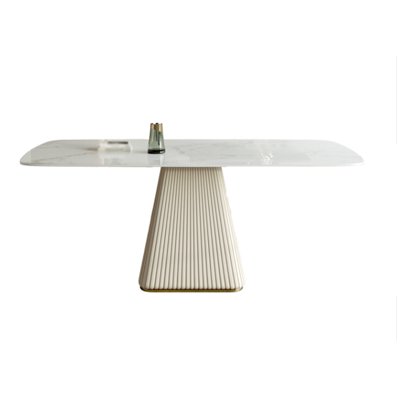 Modern Sintered Stone Top Dining Set Rectangle 1/4/5/6/7 Pieces Dining Table with Chairs Clearhalo 'Dining Room Sets' 'Dining Tables & Seating' 'dining_room_set' 'furn' 'furn_dining_room_set' 'Furniture' 'furniture_dining_room_set' 'Kitchen & Dining Furniture' 4853188