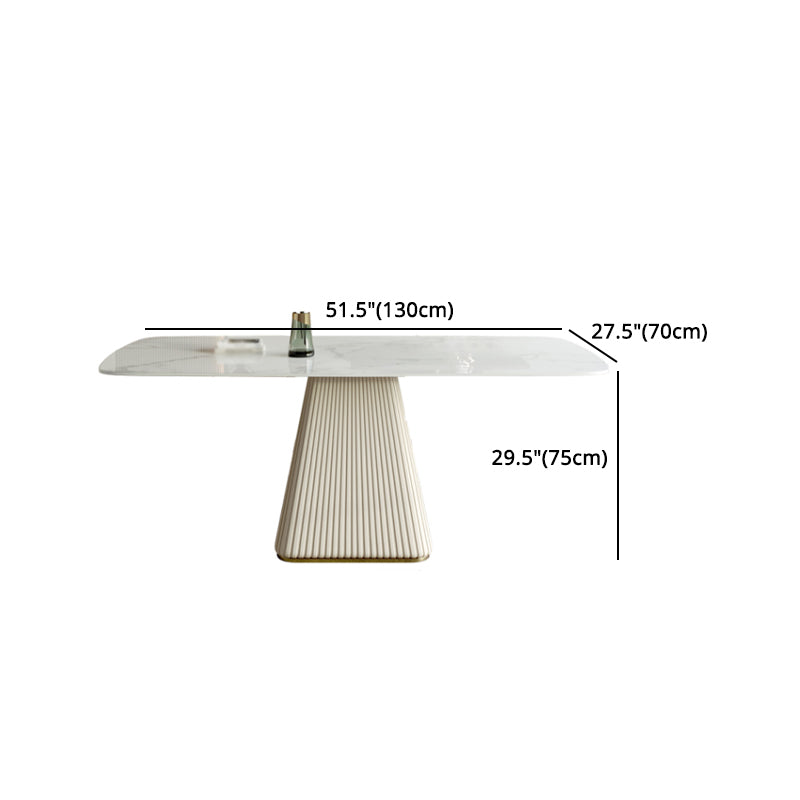 Modern Sintered Stone Top Dining Set Rectangle 1/4/5/6/7 Pieces Dining Table with Chairs Clearhalo 'Dining Room Sets' 'Dining Tables & Seating' 'dining_room_set' 'furn' 'furn_dining_room_set' 'Furniture' 'furniture_dining_room_set' 'Kitchen & Dining Furniture' 4853201