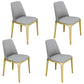 Glam 1/4/6 Pieces Dining Set Round Stone Dining Table for Dining Room 4 Grey Chairs Clearhalo 'Dining Room Sets' 'Dining Tables & Seating' 'dining_room_set' 'furn' 'furn_dining_room_set' 'Furniture' 'furniture_dining_room_set' 'Kitchen & Dining Furniture' 4853208