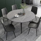 Modern Style 1/2/5/6/7 Pieces Dining Room Set Round Dining Table Set Clearhalo 'Dining Room Sets' 'Dining Tables & Seating' 'dining_room_set' 'furn' 'furn_dining_room_set' 'Furniture' 'furniture_dining_room_set' 'Kitchen & Dining Furniture' 4853235