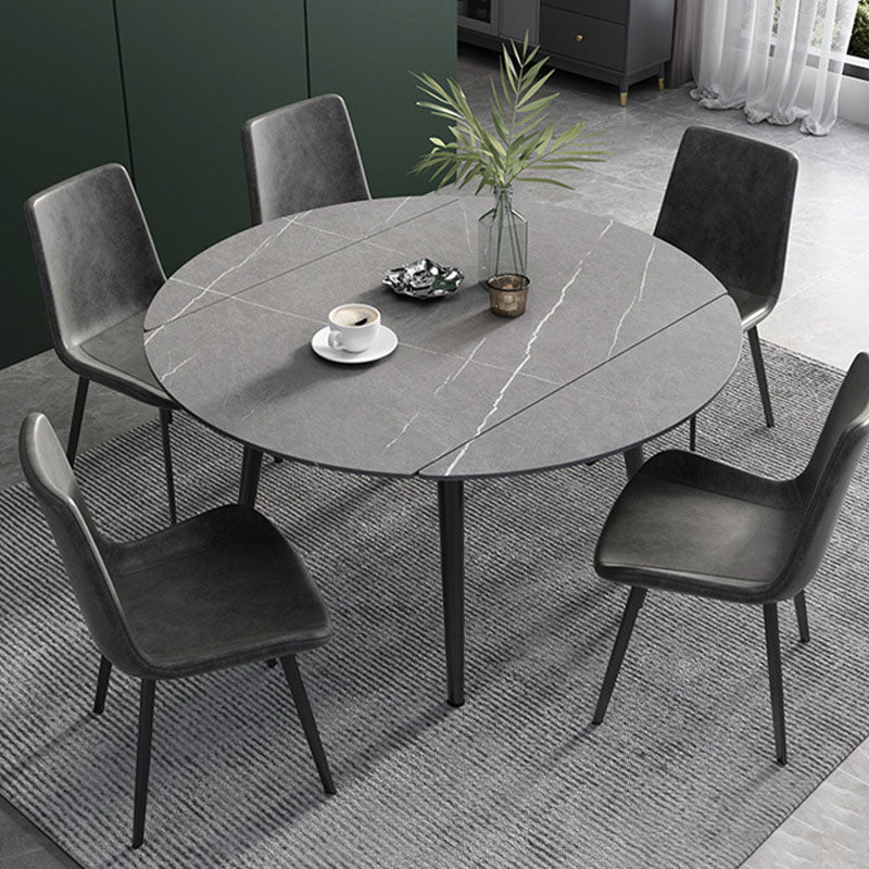 Modern Style 1/2/5/6/7 Pieces Dining Room Set Round Dining Table Set Clearhalo 'Dining Room Sets' 'Dining Tables & Seating' 'dining_room_set' 'furn' 'furn_dining_room_set' 'Furniture' 'furniture_dining_room_set' 'Kitchen & Dining Furniture' 4853235
