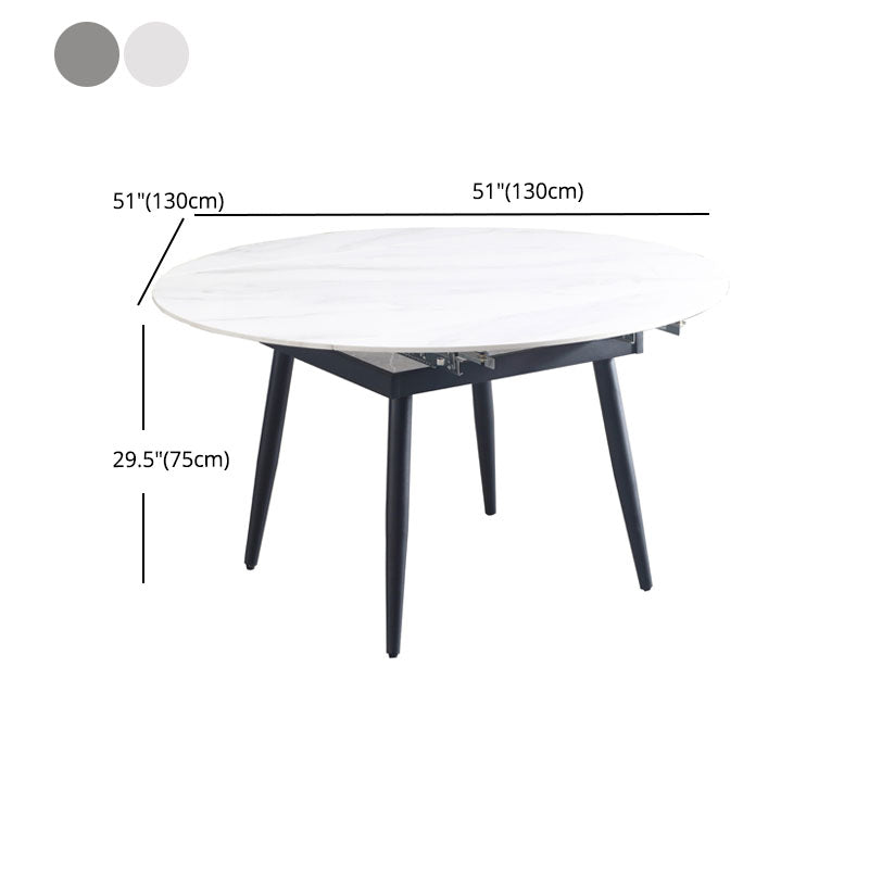 Modern Style 1/2/5/6/7 Pieces Dining Room Set Round Dining Table Set Clearhalo 'Dining Room Sets' 'Dining Tables & Seating' 'dining_room_set' 'furn' 'furn_dining_room_set' 'Furniture' 'furniture_dining_room_set' 'Kitchen & Dining Furniture' 4853244