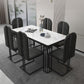 Modern 1/2/6/7 Pieces Dinette Set with White Sintered Stone Top Rectangle Dining Table Set Clearhalo 'Dining Room Sets' 'Dining Tables & Seating' 'dining_room_set' 'furn' 'furn_dining_room_set' 'Furniture' 'furniture_dining_room_set' 'Kitchen & Dining Furniture' 4853246