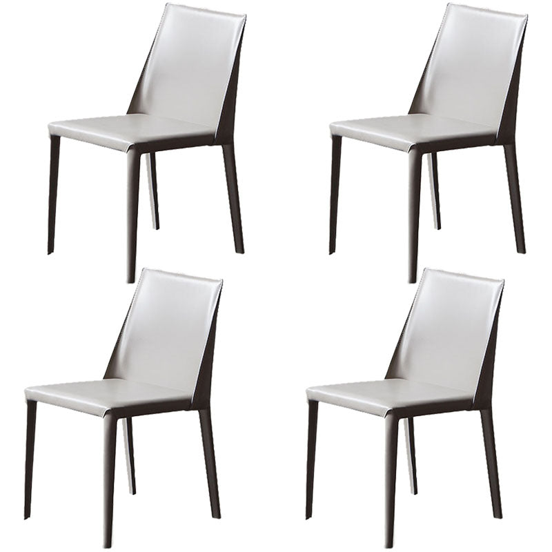 Modern 1/4/5/7 Pieces Black Dinette Set with Sintered Stone Top Rectangle Dining Table Set 4 Grey Chairs Clearhalo 'Dining Room Sets' 'Dining Tables & Seating' 'dining_room_set' 'furn' 'furn_dining_room_set' 'Furniture' 'furniture_dining_room_set' 'Kitchen & Dining Furniture' 4853263