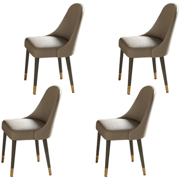 Modern Style 1/4/5/6/7/11 Pieces Dining Room Set Round Dining Room Table Set 4 White Chairs Clearhalo 'Dining Room Sets' 'Dining Tables & Seating' 'dining_room_set' 'furn' 'furn_dining_room_set' 'Furniture' 'furniture_dining_room_set' 'Kitchen & Dining Furniture' 4853304