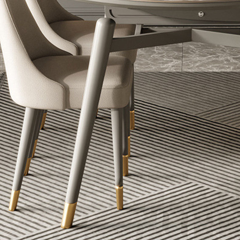 Modern Style 1/4/5/6/7/11 Pieces Dining Room Set Round Dining Room Table Set Clearhalo 'Dining Room Sets' 'Dining Tables & Seating' 'dining_room_set' 'furn' 'furn_dining_room_set' 'Furniture' 'furniture_dining_room_set' 'Kitchen & Dining Furniture' 4853313