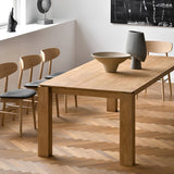 Rectangle 4 Legs Furniture Solid Wood Mid-Century Table for Dining Room Clearhalo 'Dining Tables & Seating' 'Dining Tables' 'dining_table' 'furn' 'furn_dining_table' 'Furniture' 'furniture_dining_table' 'Kitchen & Dining Furniture' 'kitchen' 'kitchen_dining_table' 4853371