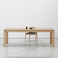 Rectangle 4 Legs Furniture Solid Wood Mid-Century Table for Dining Room Natural 55.1"L x 27.6"W x 29.5"H Without Chairs Clearhalo 'Dining Tables & Seating' 'Dining Tables' 'dining_table' 'furn' 'furn_dining_table' 'Furniture' 'furniture_dining_table' 'Kitchen & Dining Furniture' 'kitchen' 'kitchen_dining_table' 4853372