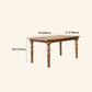 Medieval Modern Dining Table for Restaurant Rectangle Pine Wood Table with 4 Legs Clearhalo 'Dining Tables & Seating' 'Dining Tables' 'dining_table' 'furn' 'furn_dining_table' 'Furniture' 'furniture_dining_table' 'Kitchen & Dining Furniture' 'kitchen' 'kitchen_dining_table' 4853403