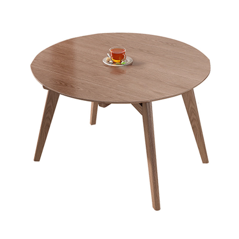 Solid Wood Dining Table Modern Brown 4 Legs Dining Table for Home Use 53.1"L x 53.1"W x 29.5"H Walnut Clearhalo 'Dining Tables & Seating' 'Dining Tables' 'dining_table' 'Furniture' 'furniture_dining_table' 'Kitchen & Dining Furniture' 'kitchen' 'kitchen_dining_table' 4853433