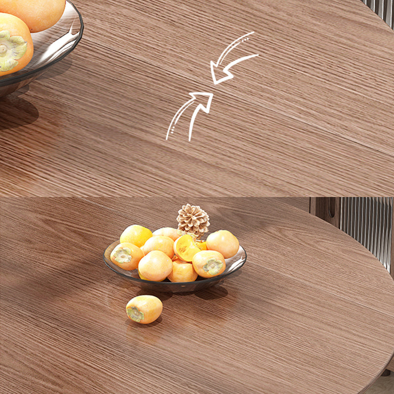 Solid Wood Dining Table Modern Brown 4 Legs Dining Table for Home Use Clearhalo 'Dining Tables & Seating' 'Dining Tables' 'dining_table' 'Furniture' 'furniture_dining_table' 'Kitchen & Dining Furniture' 'kitchen' 'kitchen_dining_table' 4853439