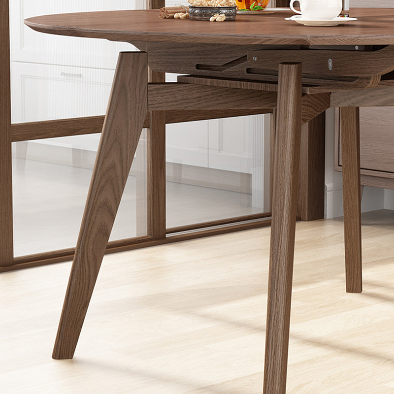 Solid Wood Dining Table Modern Brown 4 Legs Dining Table for Home Use Clearhalo 'Dining Tables & Seating' 'Dining Tables' 'dining_table' 'Furniture' 'furniture_dining_table' 'Kitchen & Dining Furniture' 'kitchen' 'kitchen_dining_table' 4853440