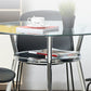 Round Glass Dining Room Collection Modern Style Tripod Base Furniture for Home Clearhalo 'Dining Tables & Seating' 'Dining Tables' 'dining_table' 'furn' 'furn_dining_table' 'Furniture' 'furniture_dining_table' 'Kitchen & Dining Furniture' 'kitchen' 'kitchen_dining_table' 4853453