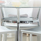 Modern Glass Top Dining Table Round Dining Table with 3 Legs Clearhalo 'Dining Tables & Seating' 'Dining Tables' 'dining_table' 'furn' 'furn_dining_table' 'Furniture' 'furniture_dining_table' 'Kitchen & Dining Furniture' 'kitchen' 'kitchen_dining_table' 4853467