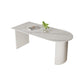 Sintered Stone Top White Table for Restaurant Modern Kitchen Table with Double Pedestal Free Form Without Chairs Clearhalo 'Dining Tables & Seating' 'Dining Tables' 'dining_table' 'furn' 'furn_dining_table' 'Furniture' 'furniture_dining_table' 'Kitchen & Dining Furniture' 'kitchen' 'kitchen_dining_table' 4853475