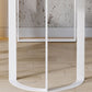 Free Form Sintered Stone Top Table for Restaurant Luxury Dining Table with Double Pedestal Clearhalo 'Dining Tables & Seating' 'Dining Tables' 'dining_table' 'furn' 'furn_dining_table' 'Furniture' 'furniture_dining_table' 'Kitchen & Dining Furniture' 'kitchen' 'kitchen_dining_table' 4853519