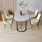 Free Form Sintered Stone Top Table for Restaurant Luxury Dining Table with Double Pedestal Clearhalo 'Dining Tables & Seating' 'Dining Tables' 'dining_table' 'furn' 'furn_dining_table' 'Furniture' 'furniture_dining_table' 'Kitchen & Dining Furniture' 'kitchen' 'kitchen_dining_table' 4853522