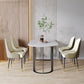 Free Form Sintered Stone Top Table for Restaurant Luxury Dining Table with Double Pedestal Clearhalo 'Dining Tables & Seating' 'Dining Tables' 'dining_table' 'furn' 'furn_dining_table' 'Furniture' 'furniture_dining_table' 'Kitchen & Dining Furniture' 'kitchen' 'kitchen_dining_table' 4853523