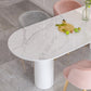 Free Form Sintered Stone Top Table for Restaurant Luxury White Table with 3 Legs Clearhalo 'Dining Tables & Seating' 'Dining Tables' 'dining_table' 'furn' 'furn_dining_table' 'Furniture' 'furniture_dining_table' 'Kitchen & Dining Furniture' 'kitchen' 'kitchen_dining_table' 4853532