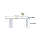 Free Form Sintered Stone Top Table for Restaurant Luxury White Table with 3 Legs Clearhalo 'Dining Tables & Seating' 'Dining Tables' 'dining_table' 'furn' 'furn_dining_table' 'Furniture' 'furniture_dining_table' 'Kitchen & Dining Furniture' 'kitchen' 'kitchen_dining_table' 4853535