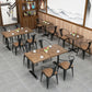 Solid Wood Dining Table Industrial Square Dining Table with Metal Base Clearhalo 'Dining Tables & Seating' 'Dining Tables' 'dining_table' 'furn' 'furn_dining_table' 'Furniture' 'furniture_dining_table' 'Kitchen & Dining Furniture' 'kitchen' 'kitchen_dining_table' 4853564