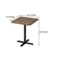 Solid Wood Dining Table Industrial Square Dining Table with Metal Base Clearhalo 'Dining Tables & Seating' 'Dining Tables' 'dining_table' 'furn' 'furn_dining_table' 'Furniture' 'furniture_dining_table' 'Kitchen & Dining Furniture' 'kitchen' 'kitchen_dining_table' 4853567