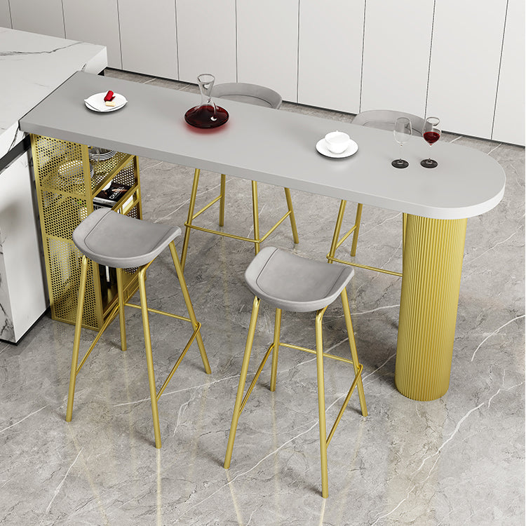 Metal Contemporary Freeform Dining Table Pine Wood Top Table Grey Without Chairs Clearhalo 'Dining Tables & Seating' 'Dining Tables' 'dining_table' 'furn' 'furn_dining_table' 'Furniture' 'furniture_dining_table' 'Kitchen & Dining Furniture' 'kitchen' 'kitchen_dining_table' 4853600