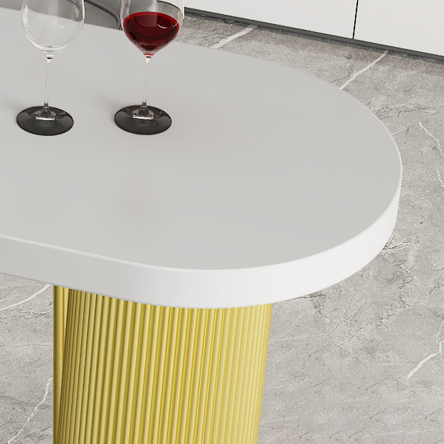 Metal Contemporary Freeform Dining Table Pine Wood Top Table Clearhalo 'Dining Tables & Seating' 'Dining Tables' 'dining_table' 'furn' 'furn_dining_table' 'Furniture' 'furniture_dining_table' 'Kitchen & Dining Furniture' 'kitchen' 'kitchen_dining_table' 4853606