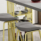 Metal Contemporary Freeform Dining Table Pine Wood Top Table Clearhalo 'Dining Tables & Seating' 'Dining Tables' 'dining_table' 'furn' 'furn_dining_table' 'Furniture' 'furniture_dining_table' 'Kitchen & Dining Furniture' 'kitchen' 'kitchen_dining_table' 4853607